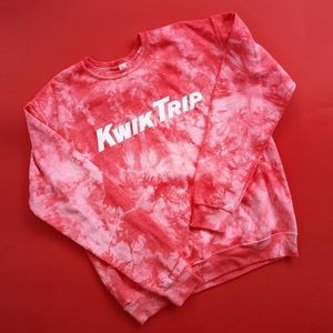Kwik trip tie dye crewneck NEW
